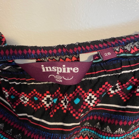 New Look Strapless Pink and Black Floral Maxi - Picture 5 of 7